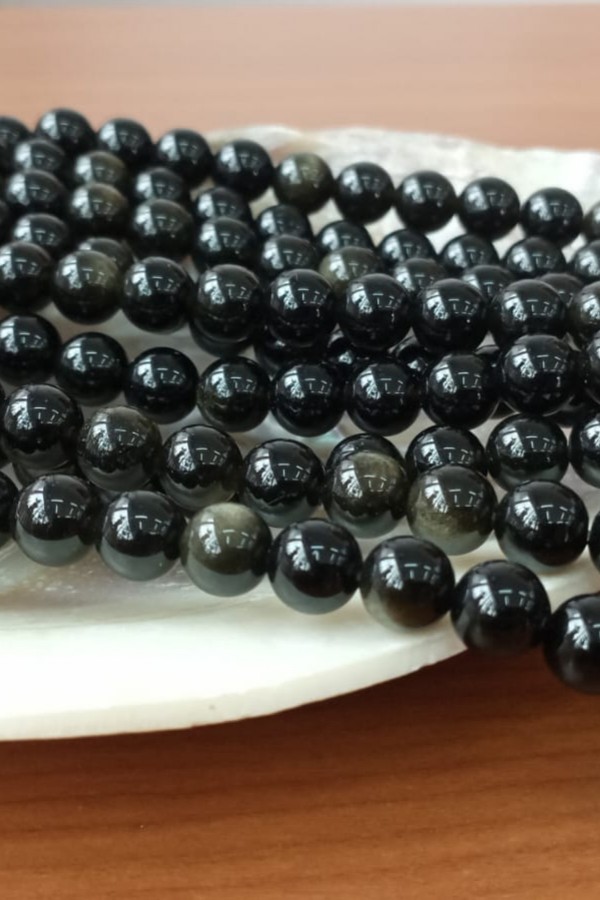 Gold Obsidyen Dizi Taşı