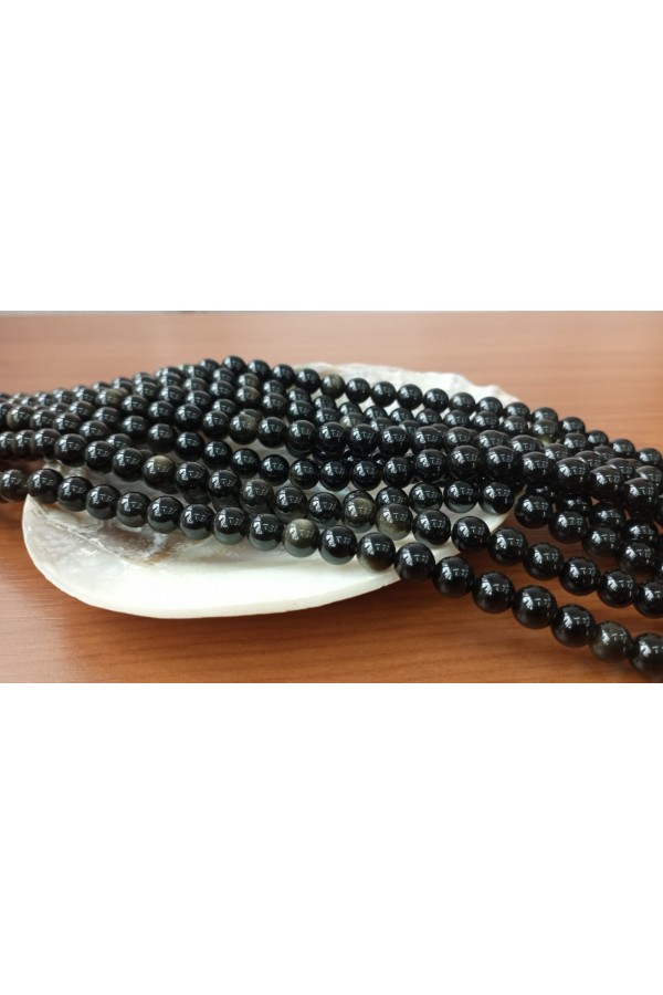 Gold Obsidyen Dizi Taşı Gold Obsidyen Dizi Taşı