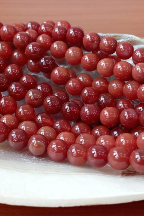 Kırmızı Akik Dizi Taşı