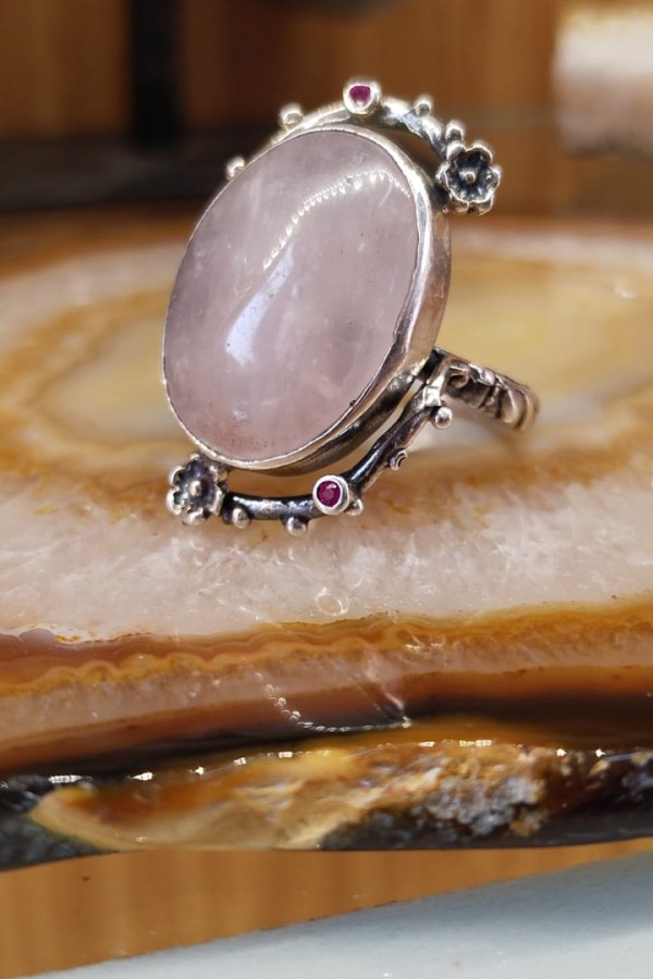 Pembe Kuvars Yüzük